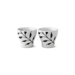 Black Fluted Mega äggkopp 2-pack från Royal Copenhagen Fynd