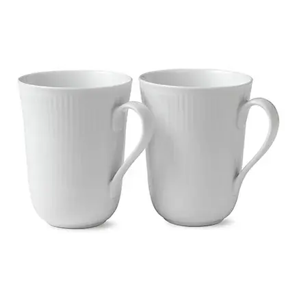 White Fluted mugg 2-pack från Royal Copenhagen Begränsat antal