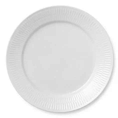 Begränsat antal White Fluted tallrik från Royal Copenhagen