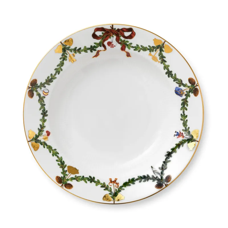 Begränsat erbjudande Star Fluted Christmas djup tallrik från Royal Copenhagen