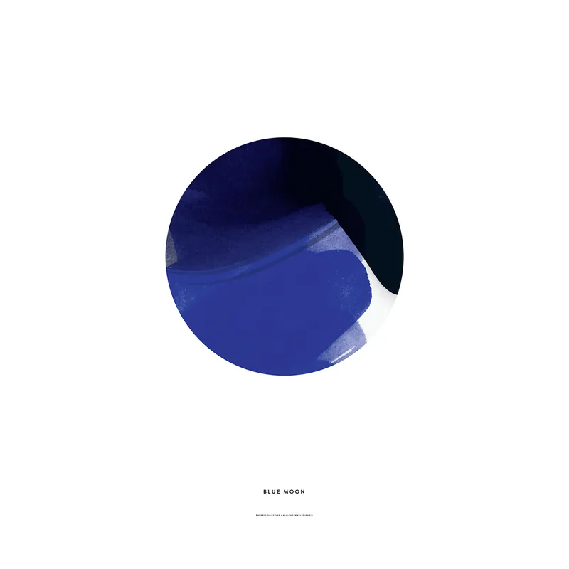 I lager Blue Moon poster från Paper Collective