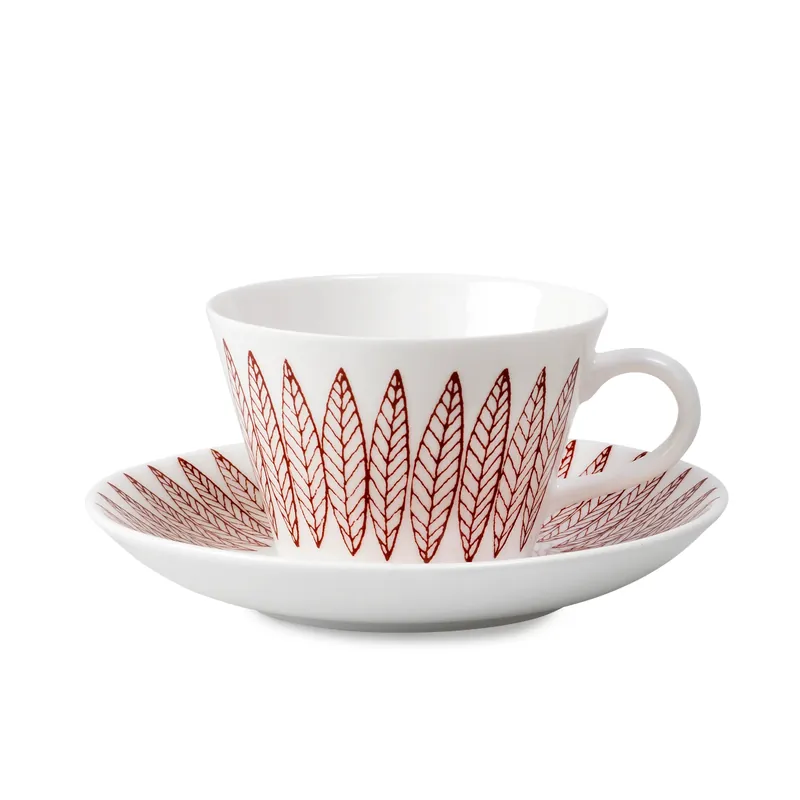 Kundfavorit Röd Salix kaffegods, kon från Gustavsbergs Porslinsfabrik