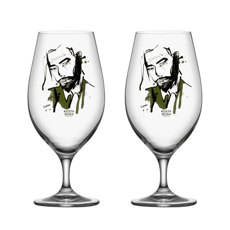 risnedsättning All about you ölglas 40 cl 2-pack från Kosta Boda