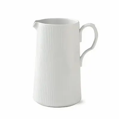 Rabatter White Fluted kanna med handtag från Royal Copenhagen
