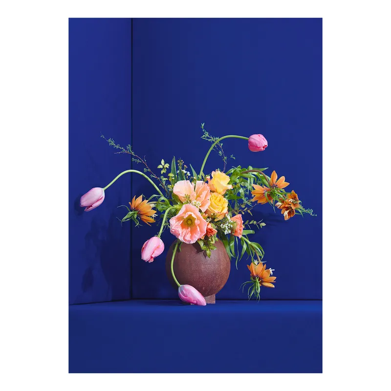 Endast idag Blomst 01 Blue poster från Paper Collective