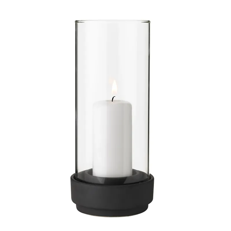 Billig Hurricane ljuslykta svart från Stelton