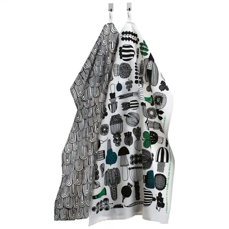 Billigare Puutarhurin parhaat kökshandduk 47x70 cm 2-pack från Marimekko