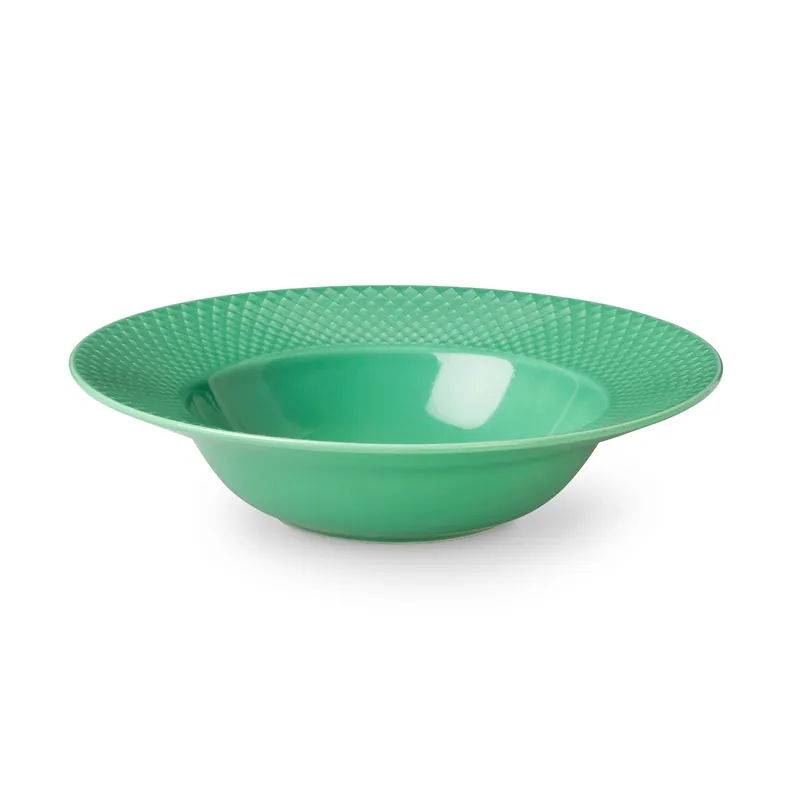 Kundfavorit Rhombe djup tallrik grön från Lyngby Porcelæn