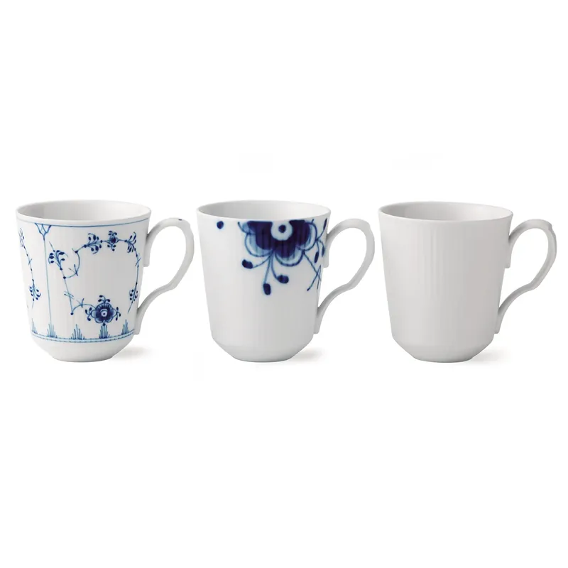 Snabb frakt Gåvoset History Mix muggar med öra 3-pack från Royal Copenhagen