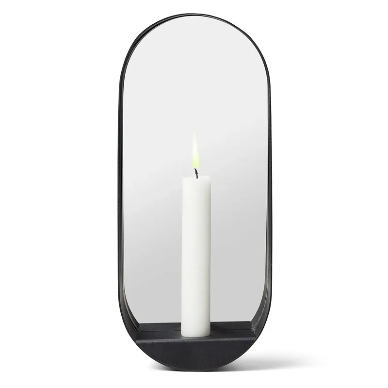 Outlet Glim spegel/ljusstake oval 12x28 cm från Gejst