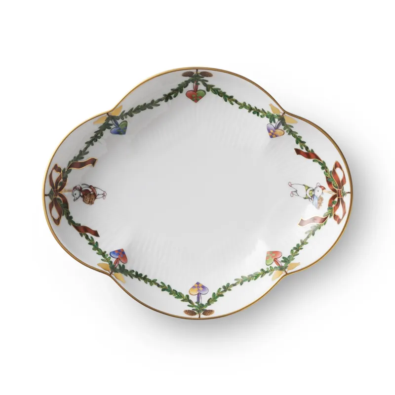 Begränsad tid Star Fluted Christmas fat från Royal Copenhagen
