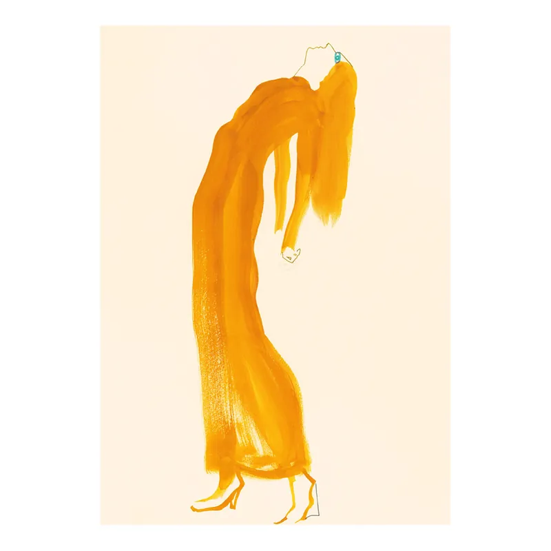 Erbjudande The Saffron Dress poster från Paper Collective