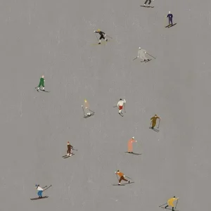 Skiers poster 50x70 cm från Fine Little Day Populär