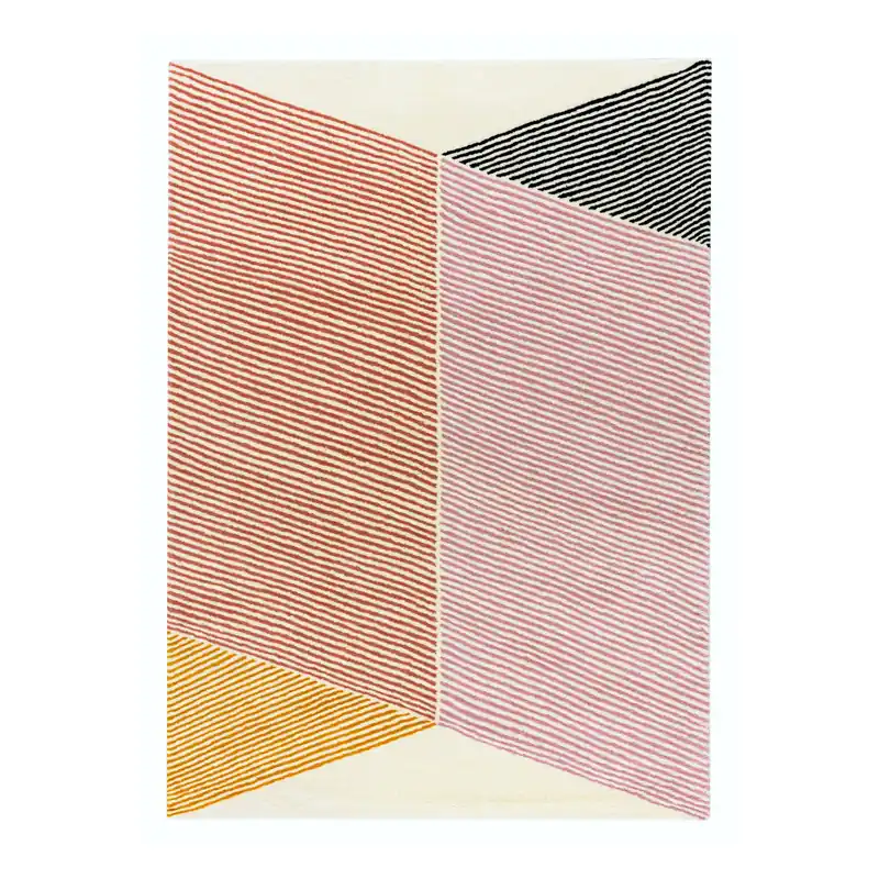 Kampanj Rectangles ullmatta rosa från NJRD