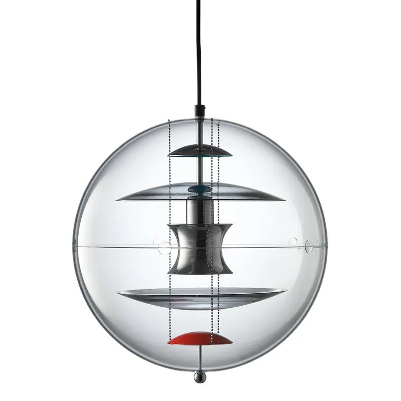 VP Globe Coloured Glass taklampa från Verpan Fynd