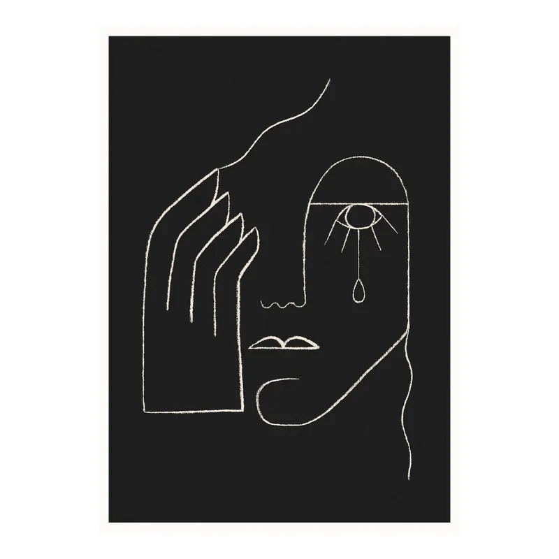 Single Tear poster från Paper Collective Säker betalning