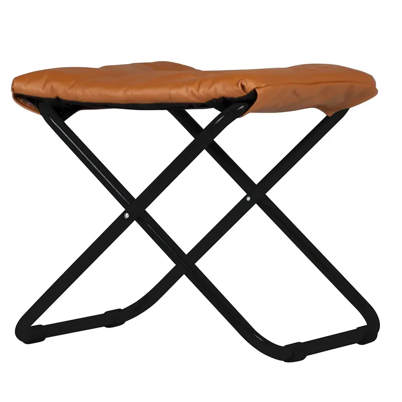 Billigare Chico fotpall cognac leather