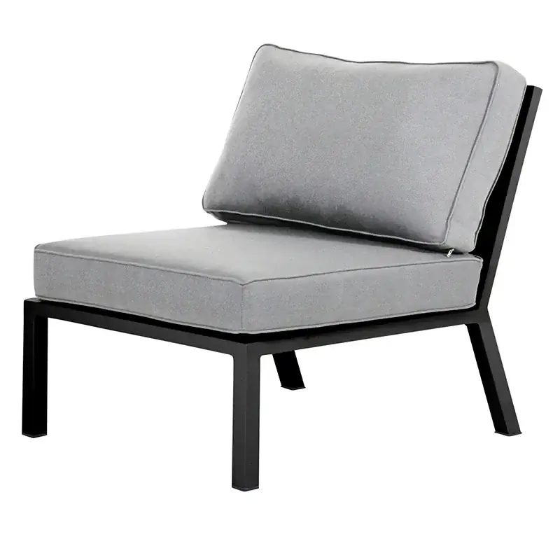 Billigare Belfort mittdel inkl dynor svart / Peral Grey