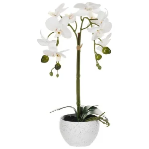 Konstgjord växt Orchid 16x10x42 cm 16x10x42 cm - Inredning Erbjudandepris