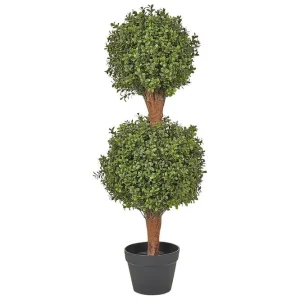 Snabb frakt Konstgjord växt Buxus Ball Tree 38x38x92 cm 38x38x92 cm - Inredning