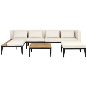 Loungegrupp med fotpall Bracciano 4-Sits 4-Sits - Utemöbler Expressleverans