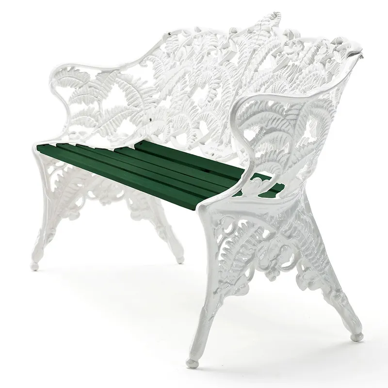 Bästa pris Classic soffa gavlar: vit / virke: grönlackerad furu