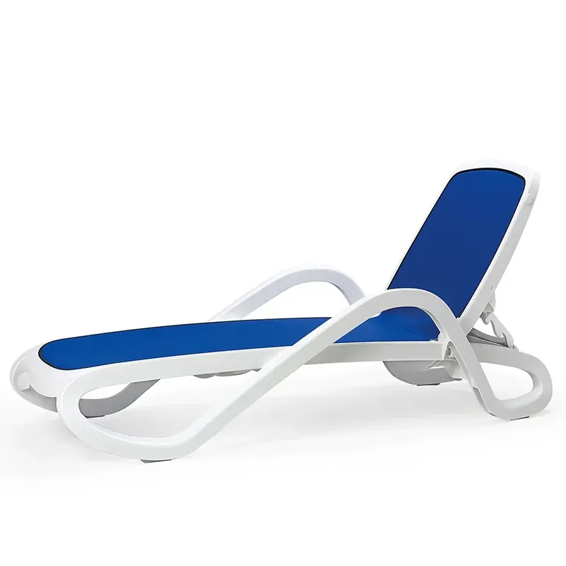 Billigare Alfa solsäng White Blue