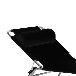 Amigo nackkudde svart textiline Outlet