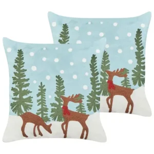 Nyhet Prydnadskuddar Peppermint set om 2 - Textil & mattor