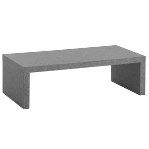 Wohnling Soffbord Wohnling rektangulär 110 cm, stenoptik, modern look Grå Grå - Möbler Endast denna vecka