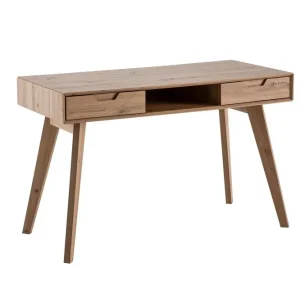 Wohnling Skrivbord Wohnling Ek i trästil 120 cm med 2 lådor Förvaringsutrymme Modern - Möbler Bästa pris