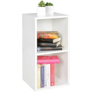 Kundfavorit Wohnling Stående hylla Wohnling melaminbelagd spånskiva med förvaringsutrymme, modern stil Vit Vit - Förvaring