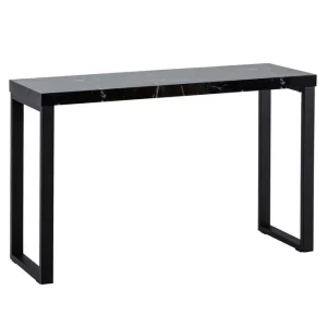 Wohnling Konsolbord Wohnling 120 cm modern konsol med metallben Svart Svart - Möbler I lager