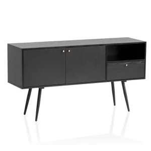 Reapris Wohnling Sideboard Wohnling Melaminbelagd MDF 140 cm med 2 dörrar 1 låda Modern - Förvaring
