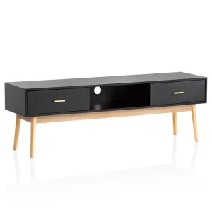 Fri frakt Wohnling Lowboard Wohnling Ek folierad 2 lådor modern med förvaring modern - Möbler