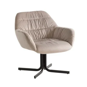 Begränsad tid Wohnling Lounge & Cocktailstol Wohnling mysig sammet klädd, med armstöd, modern stil Beige Beige - Möbler