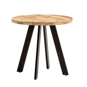 Kundfavorit Wohnling Matbord Wohnling rund massivt trä, modern lantlig stil 80 cm 80 cm - Möbler