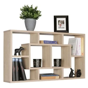 Wohnling Vägghylla Wohnling PAOLA melaminbelagd MDF, förvaringshylla, väggmonterad, modern stil Sonoma Sonoma - Förvaring Bästa pris