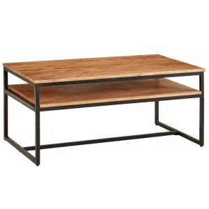Wohnling Soffbord Wohnling Massivt trä 100 cm rektangulär med bricka modern - Möbler Expressleverans
