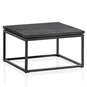 risnedsättning Wohnling Soffbord Wohnling massivt trä, metallklassisk ram, modern stil 60x60x35 cm 60x60x35 cm - Möbler