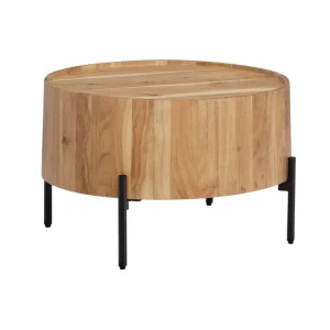 risnedsättning Wohnling Soffbord Wohnling Rund 60 cm Massivt trä Skandinavisk stil - Möbler