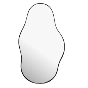 Säker betalning Wohnling Spegel Wohnling Asymmetrisk metallram oval 80 cm - Inredning