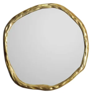 Wohnling Spegel Wohnling Asymmetrisk metallram rund 60 cm - Inredning Sänkt pris