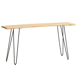 Wohnling Skrivbord Wohnling Massivt trä 150 cm träd kant med hårnålben lantstil - Möbler Endast denna vecka