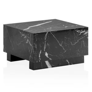 Kampanj Wohnling Soffbord Wohnling MONOBLOC modernt utseende, 60x60x35 cm, med släda ben Marmor Svart Marmor Svart - Möbler