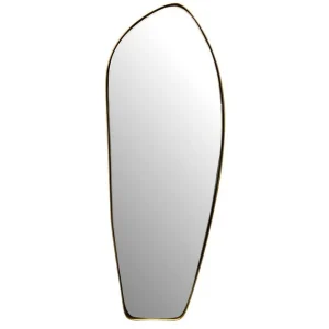 Nedsatt pris Wohnling Spegel Wohnling Asymmetrisk metallram oval 90 cm - Inredning