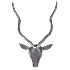Wohnling Väggdekoration Wohnling Antelope Handpolerad Aluminiumgjuten Väggmonterad Industriell Loft - Inredning Billig