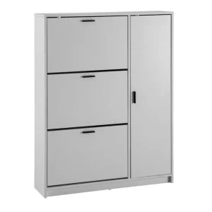 Kundfavorit Wohnling Skoskåp Wohnling med 3 fällbara fack 1 dörr melaminbelagd MDF modern - Förvaring