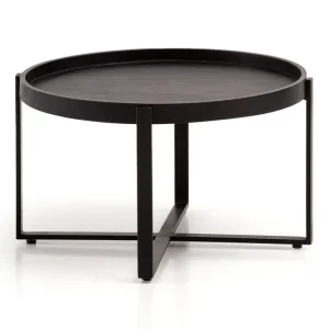 Populär Wohnling Soffbord Wohnling Massivt trä rund 60 cm med klassiskt utseende metallram modern - Möbler