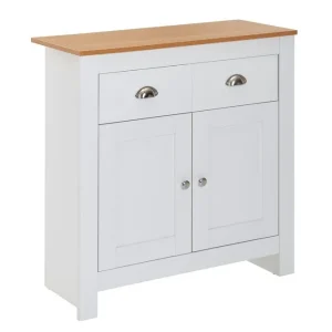 Wohnling Sideboard Wohnling Melaminbelagd spånskiva tvåfärgad optik ek/vit 2 dörrar 2 lådor modern - Förvaring Beställ nu